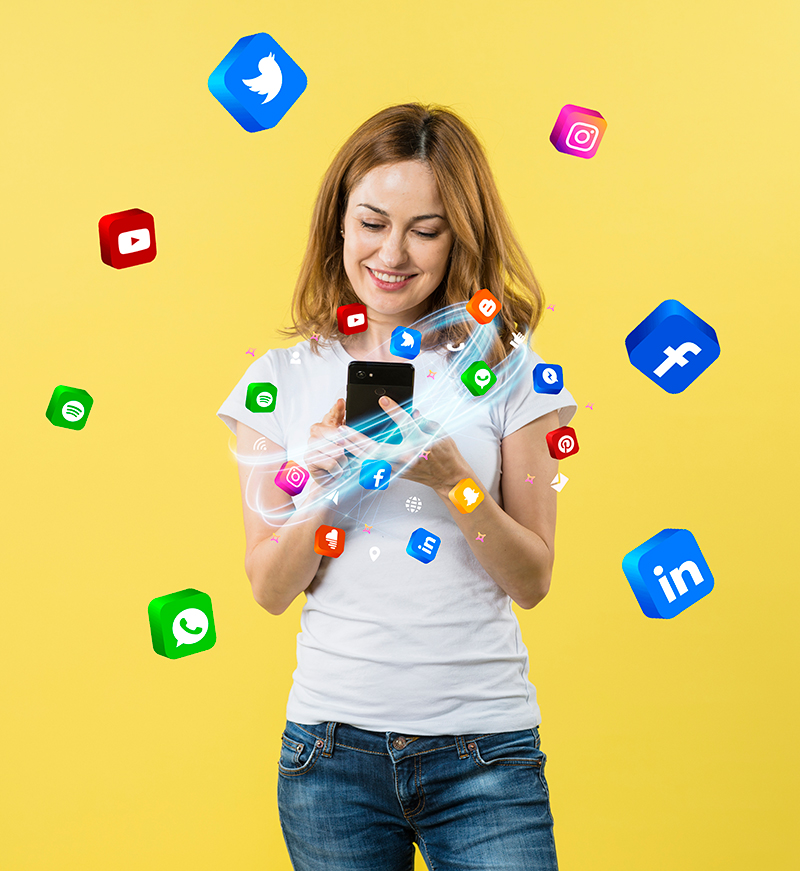 Chica redes sociales