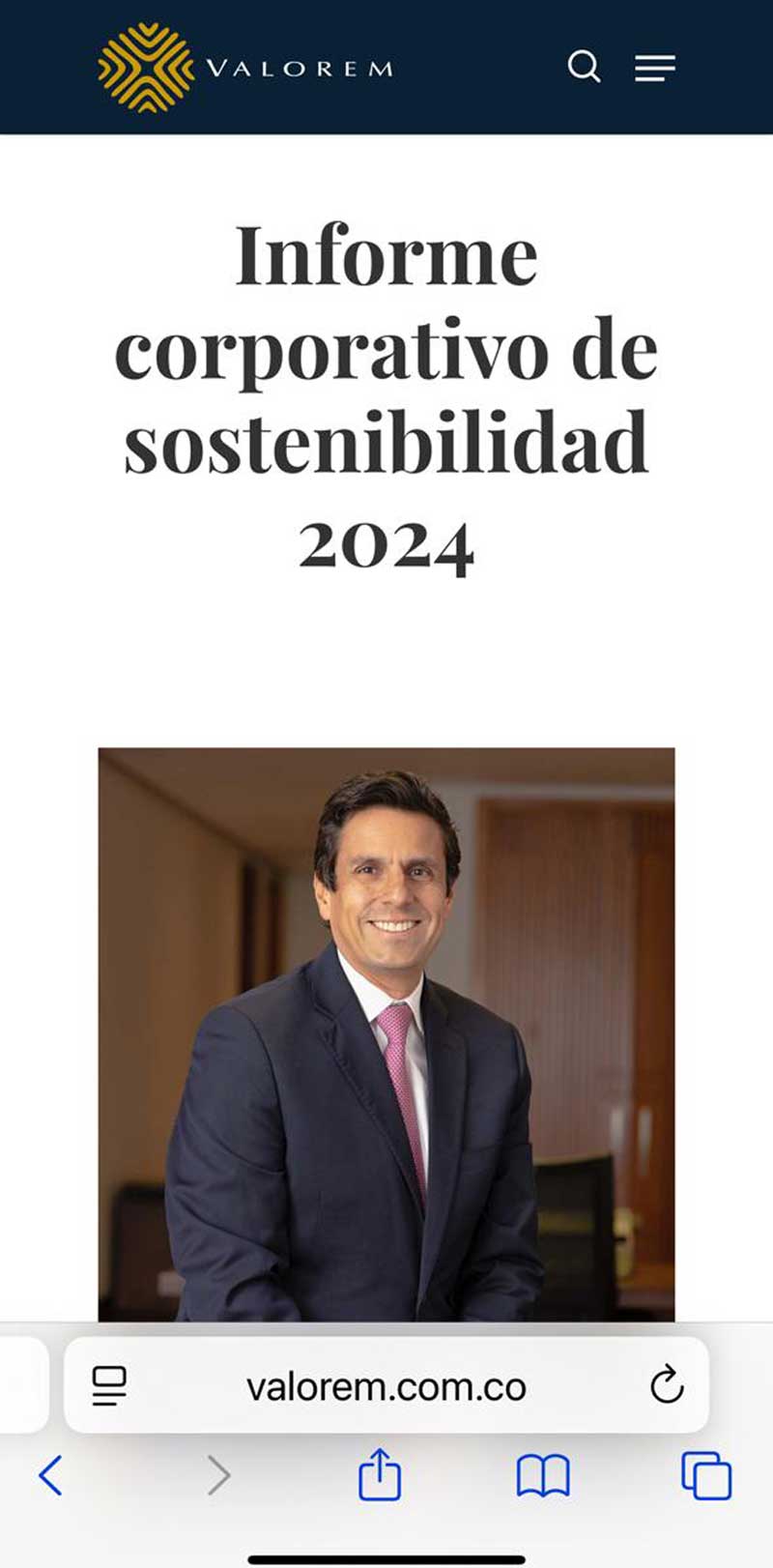 Valorem Sitio Web creado por Digital Active | Agencia de Marketing Digital